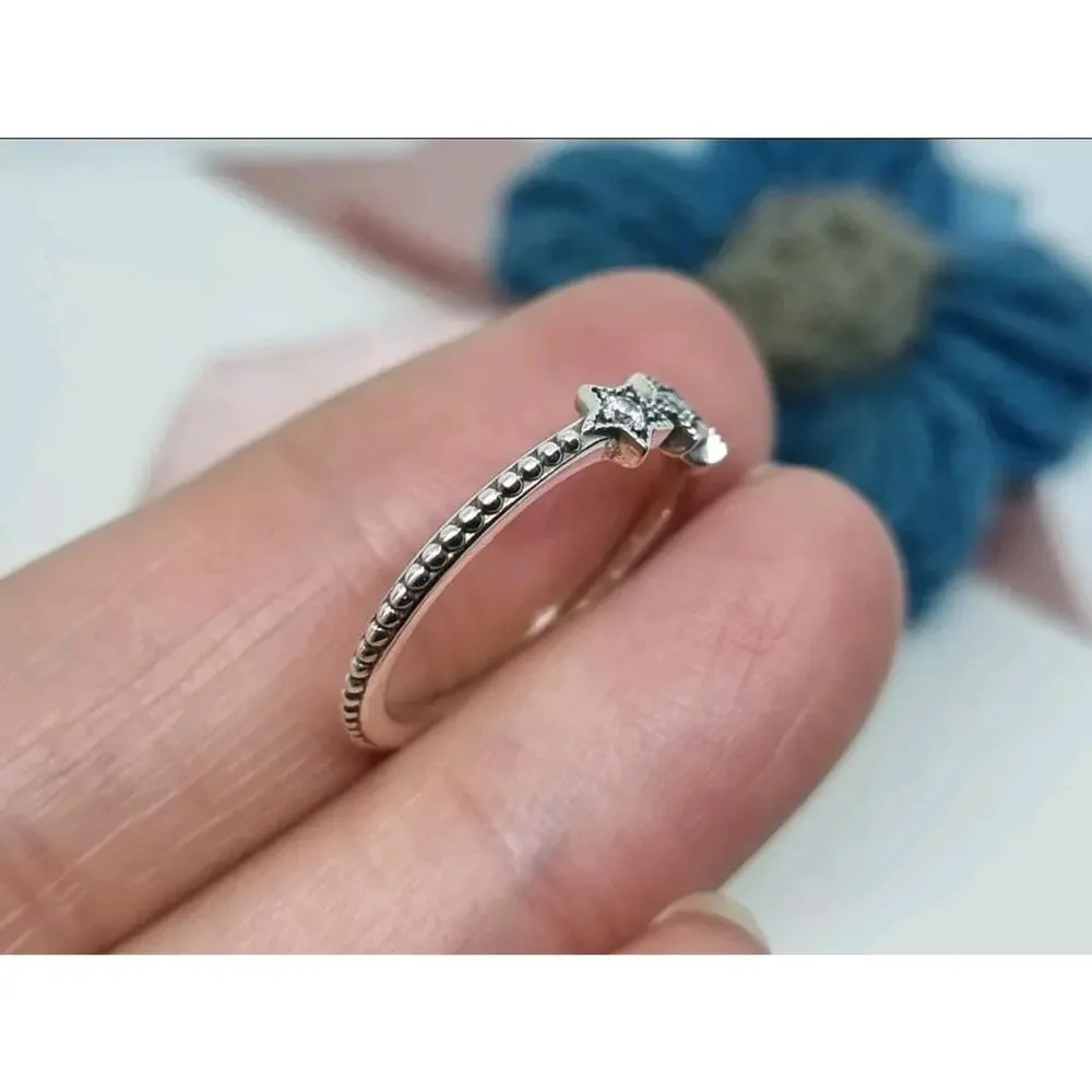 Pandora celestial stars ring size 9 sterling Silver